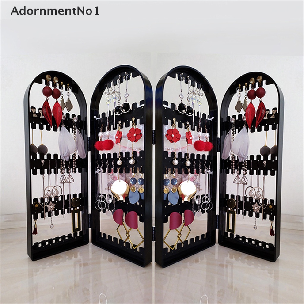 [AdornmentNo1] Clear Earrings Ear Studs Necklace Jewelry Display Rack Stand Organizer Holder [new]