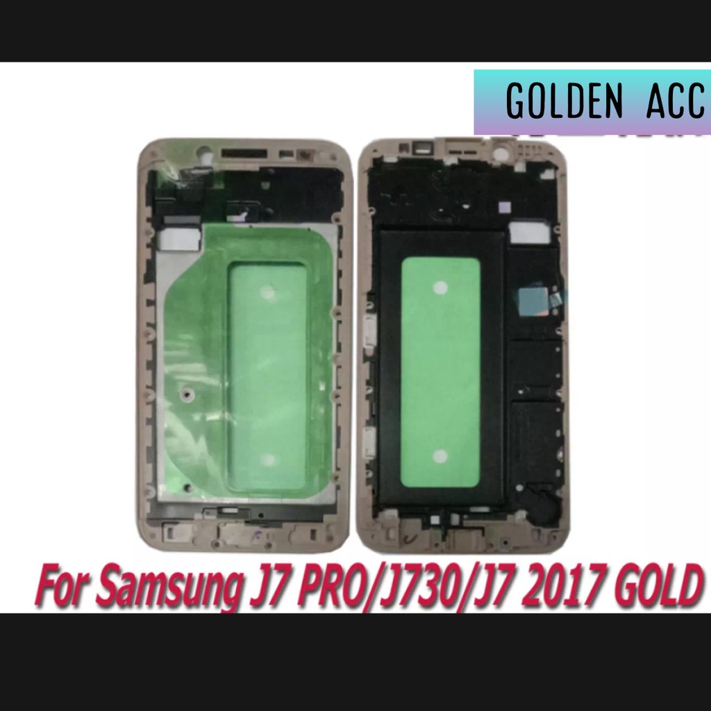 BEZZEL BEZEL SAMSUNG J7 PRO J730 J7 2017 TATAKAN LCD TULANG BELAKANG HP FRAME / BAYAR DITEMPAT COD