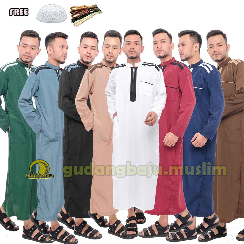 Baju gamis pria / jubah gamis pria / baju dewasa / koko dewasa / baju koko / jubah pria / baju jubah