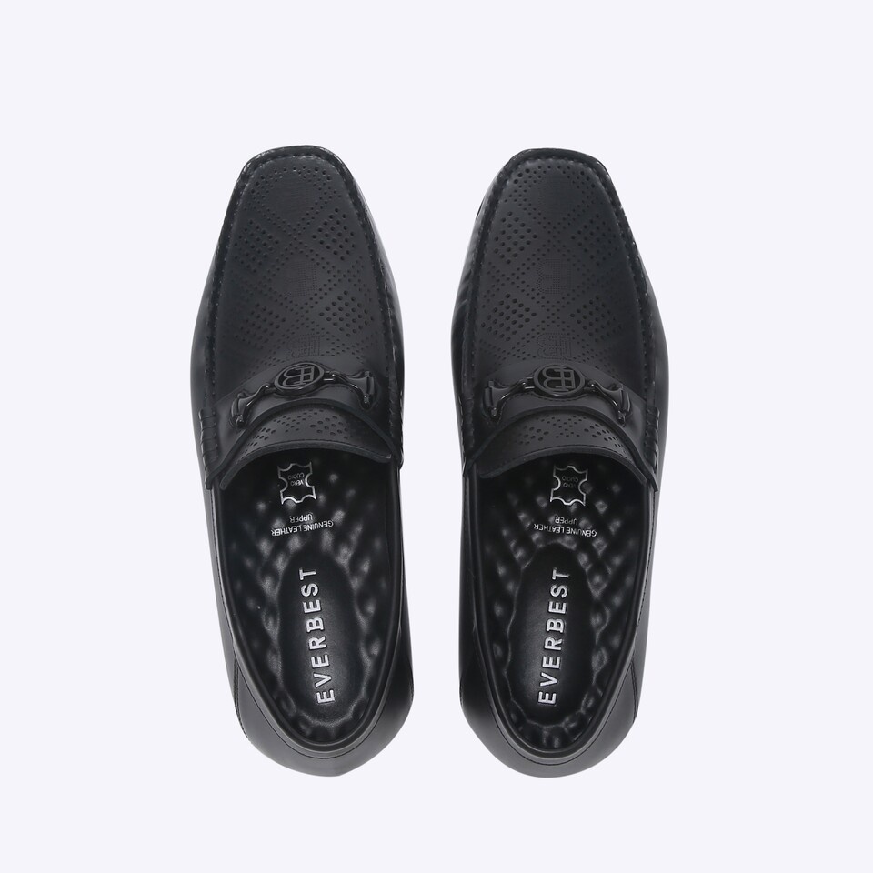 SEPATU PANSUS EVERBEST PRIA ORIGINAL LOAFER KULIT BRANDED HITAM EM71