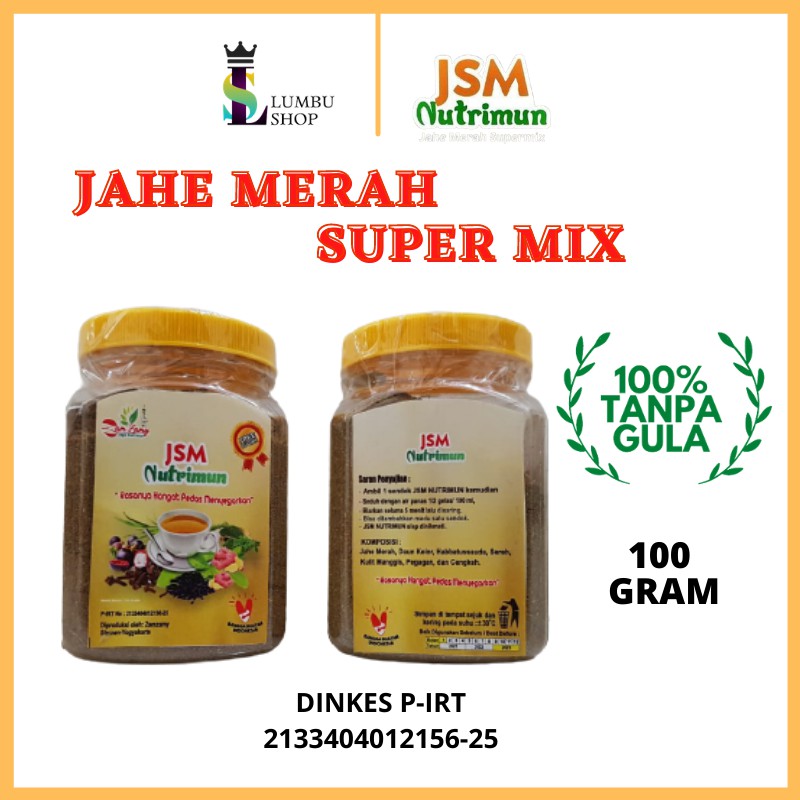 

Jahe Merah Bubuk JSM Nutrimun Tanpa Gula 100 Gram
