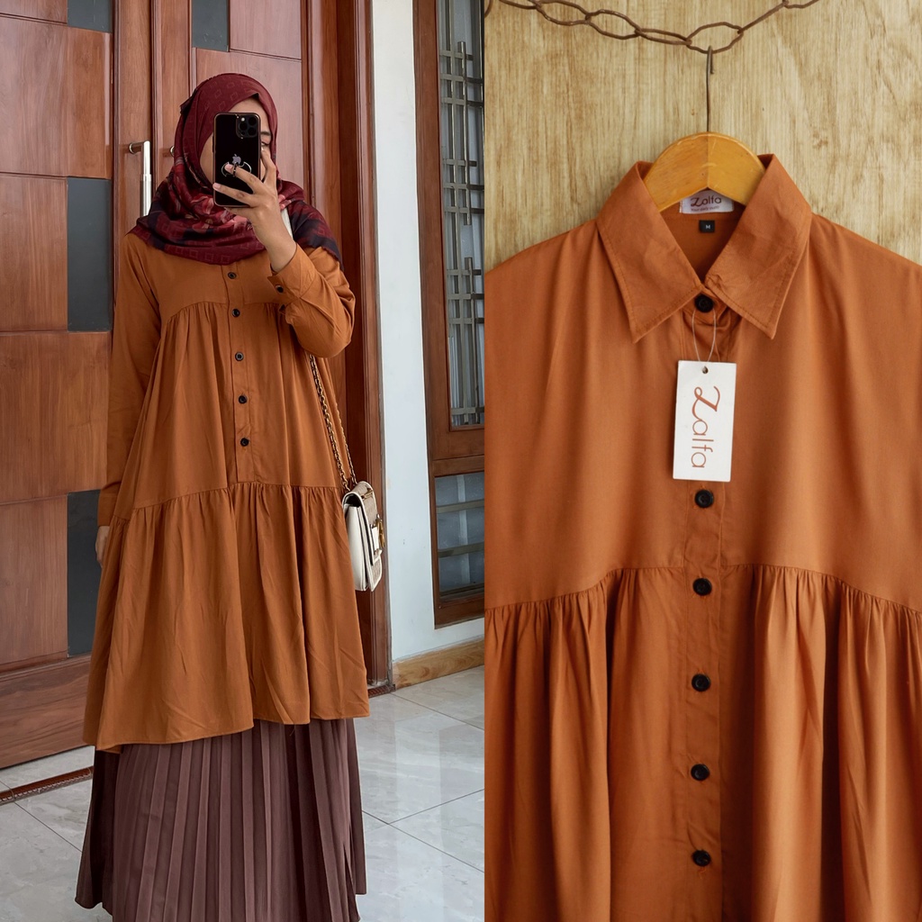 HARUKA tunik by ZALFA OUTFIT / Tunik rayon / tunik polos