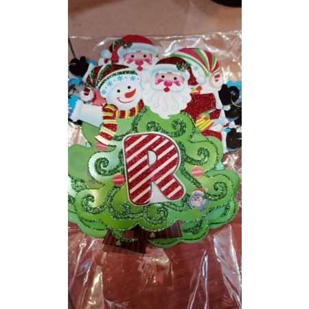 Tulisan merry cristmas pohon,panjang 3meter