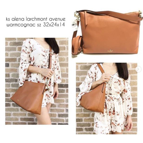 Tas KS Alena Larchmont Avenue warm cognac sz 32x24x14cm