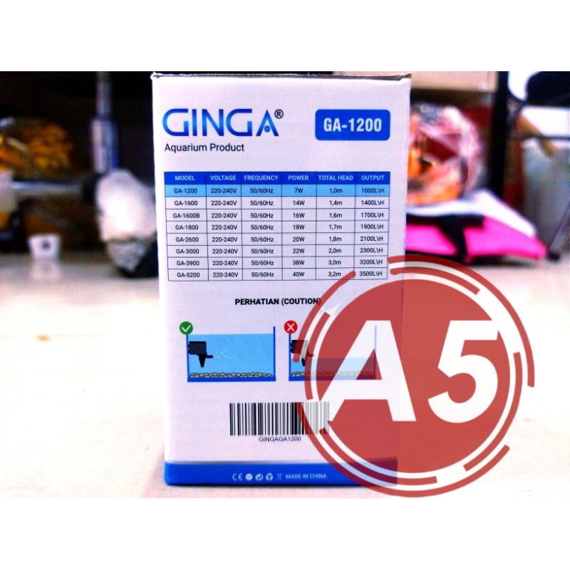 PROMO POMPA AQUARIUM GINGA GA 1200