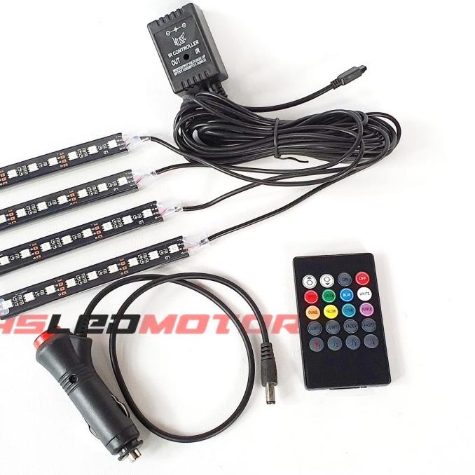 LAMPU KOLONG MOBIL REMOTE RGB | LAMPU LED INTERIOR MOBIL RGB REMOTE as-led99