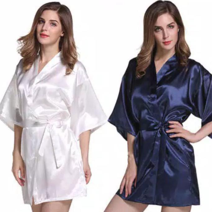 Lingerie Murah Kimono Seksi Kimono Sexy Lingerie Sexy Baju Tidur Wanita Seksi - Putih