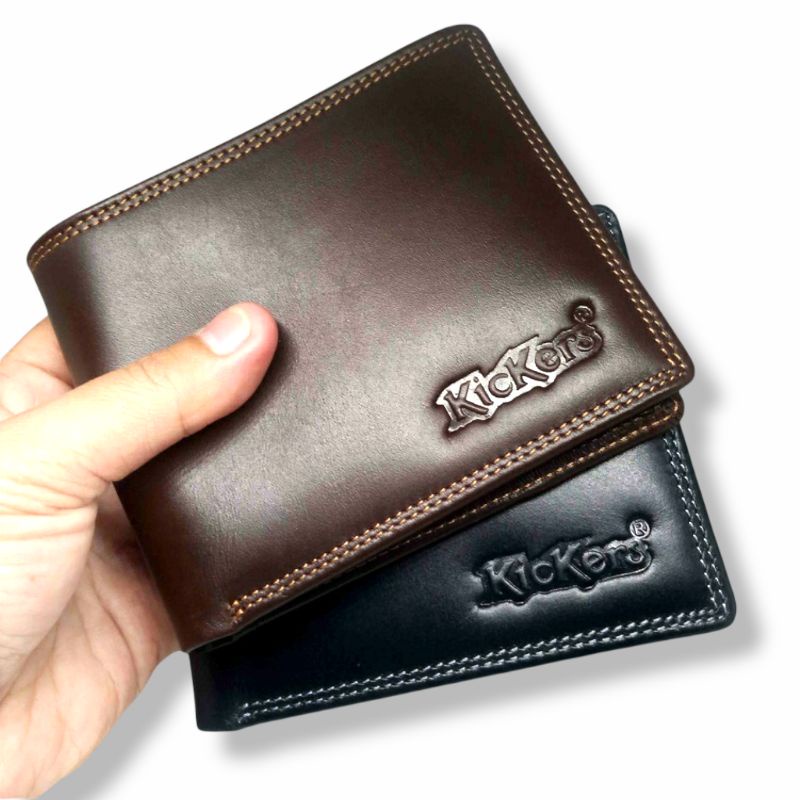 Dompet Kulit Pria Asli kulit sapi Kickers ( 100% Full Kulit Sapi Asli ) TANPA KAIN FURING