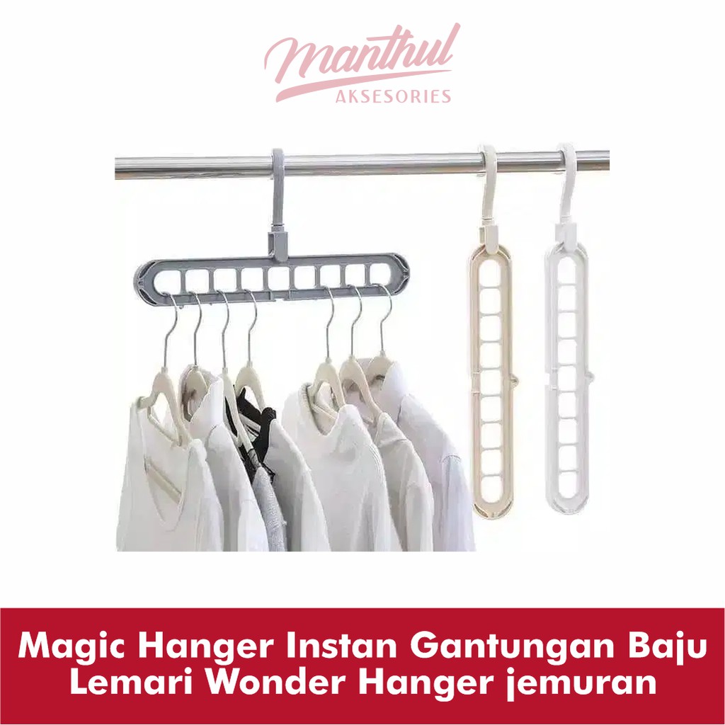 Magic Hanger Instan Gantungan Baju Lemari Wonder Hanger jemuran