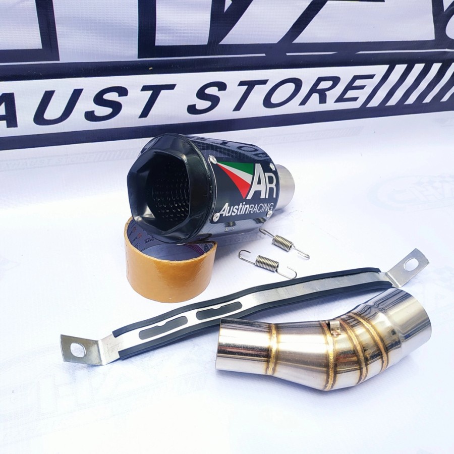 Jual Silincer Knalpot Only Merk Austin Racing Slip On Ninja 250 - Ninja 250FI - R25