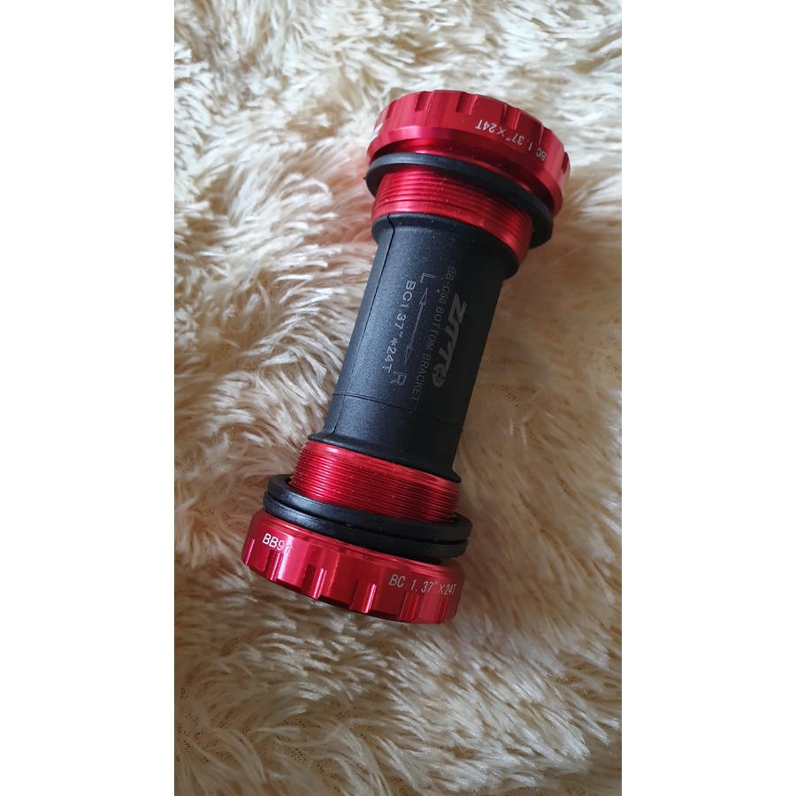 BB ZTTO BB91 non CERAMIC BEARING BOTTOM BRACKET 109 CRANK HOLLOWTECH II HT 2 LONCER not KERAMIK SEPEDA LIPAT BLACK RED MERAH HITAM