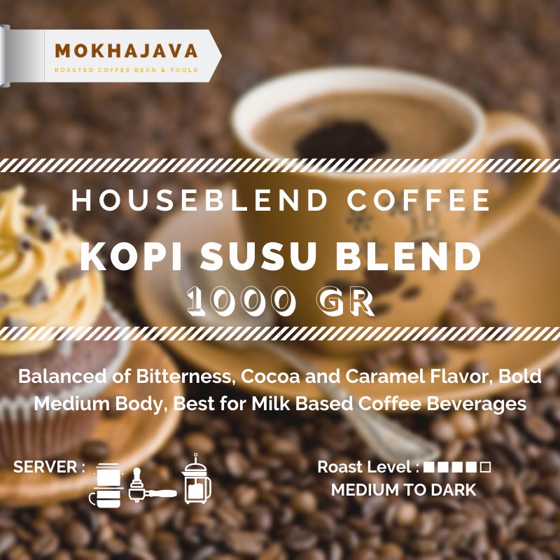 

Kopi Susu HouseBlend Robusta Arabika Coffee Bean 1000gr Biji Kopi Arabica