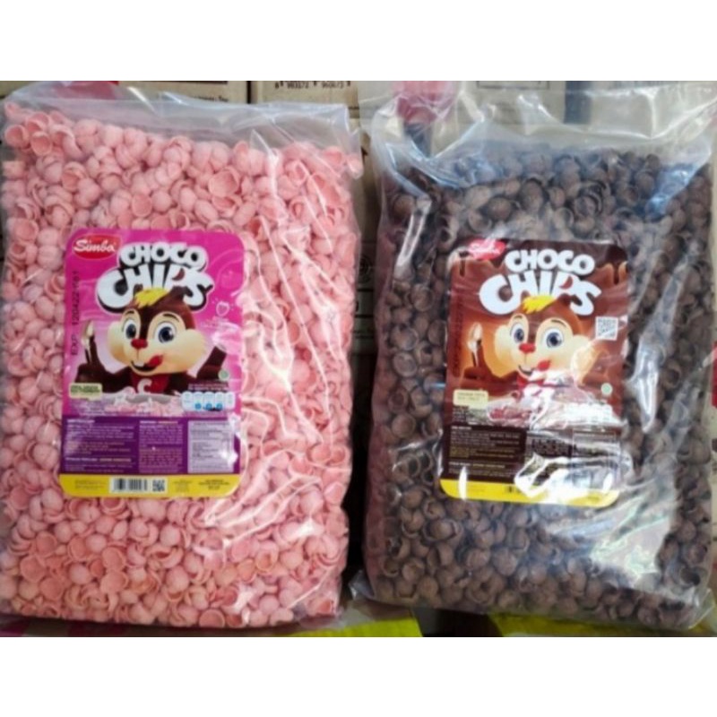 SIMBA CHOCO CHIPS CEREAL 1KG | SEREAL SIMBA CHOCO/STRAWBERRY CRUNCH ED PANJANG |