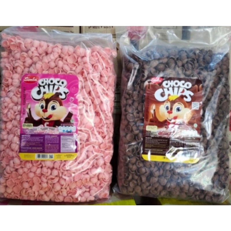 SIMBA CHOCO CHIPS CEREAL 1KG | SEREAL SIMBA CHOCO/STRAWBERRY CRUNCH ED PANJANG |