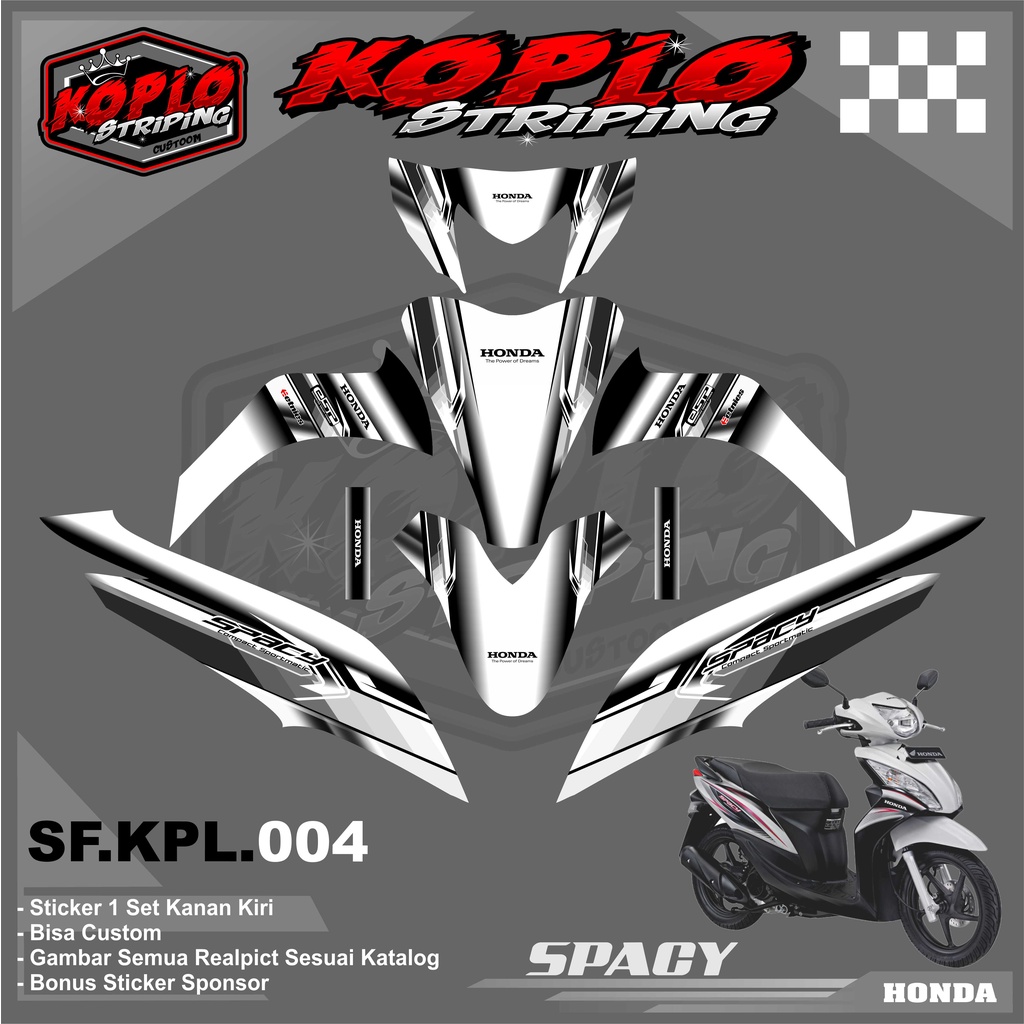 Jual Sticker Decal Full Body Motor Honda Spacy Sticker Decal Motor Honda Spacy Kpl