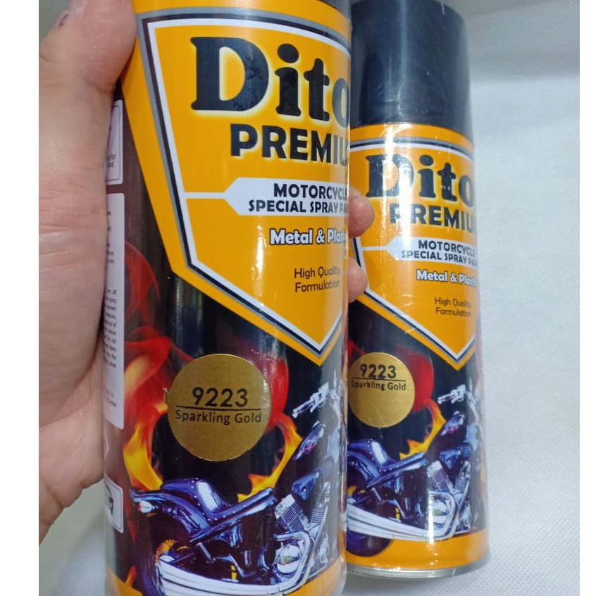 Pilok Cat Pilox DITON Premium Velg Colors VG9223* Sparkling Gold / 9223 Emas Metalik (400cc)