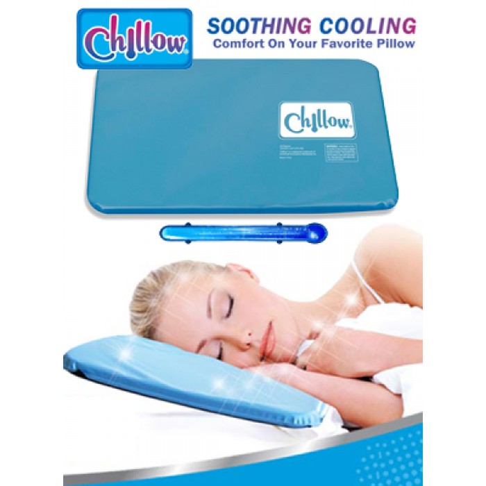 Chillow Pillow Pad Bantal Air Gel Dingin Penurun Panas Demam Sejuk