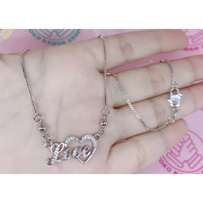 Kalung Anak Perempuan Xuping Silver Liontin Three Love *11