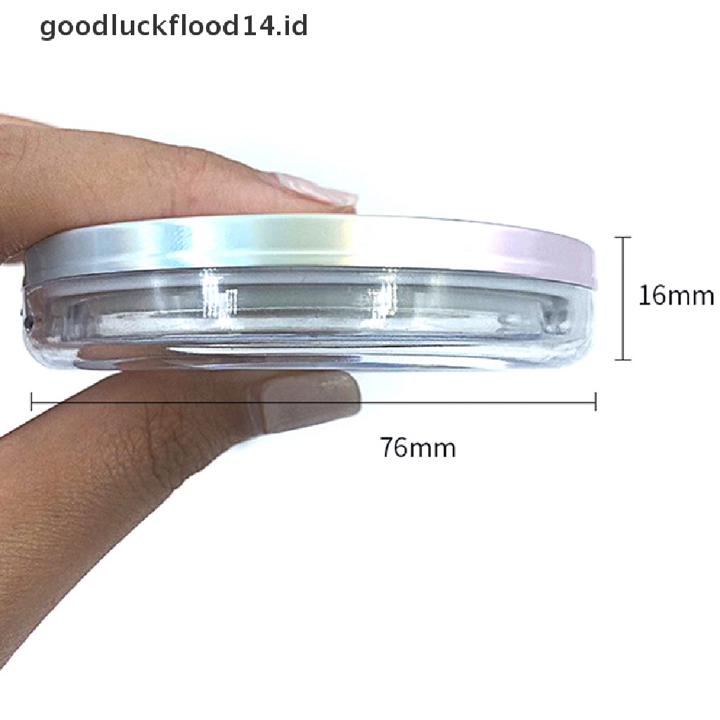 [OOID] 1Pcs Portable Empty Cosmetic Sifter Loose Jar Container Puff Box Container Case ID( not include puff)