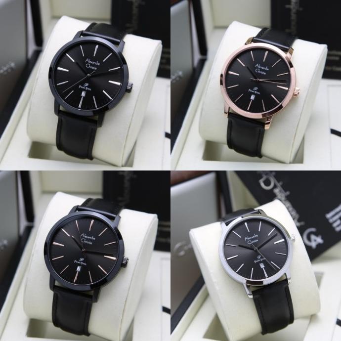 JAM TANGAN PRIA ALEXANDRE CHRISTIE AC 1028 / AC1028 LEATHER ORIGINAL Termurah