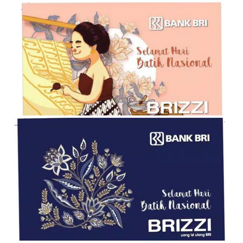 Kartu Brizzi Bri Ori Etoll Emoney  saldo 0 - Hari Batik National