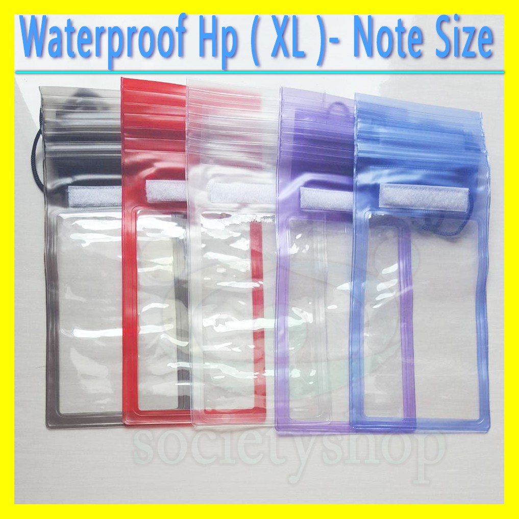 Waterproof Hp XL Samsung Xiaomi Note Size Universal Case Anti Hujan Air Water Smartphone Uang Murah