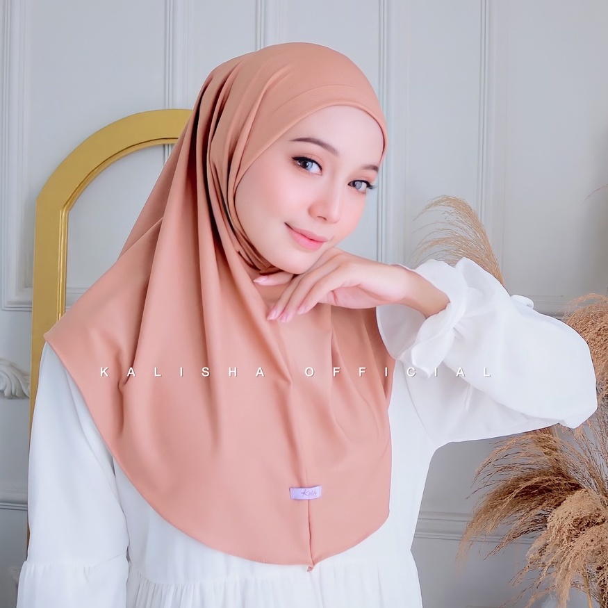 Kerudung Sport Menutup Dada Sekolah Jersey Premium