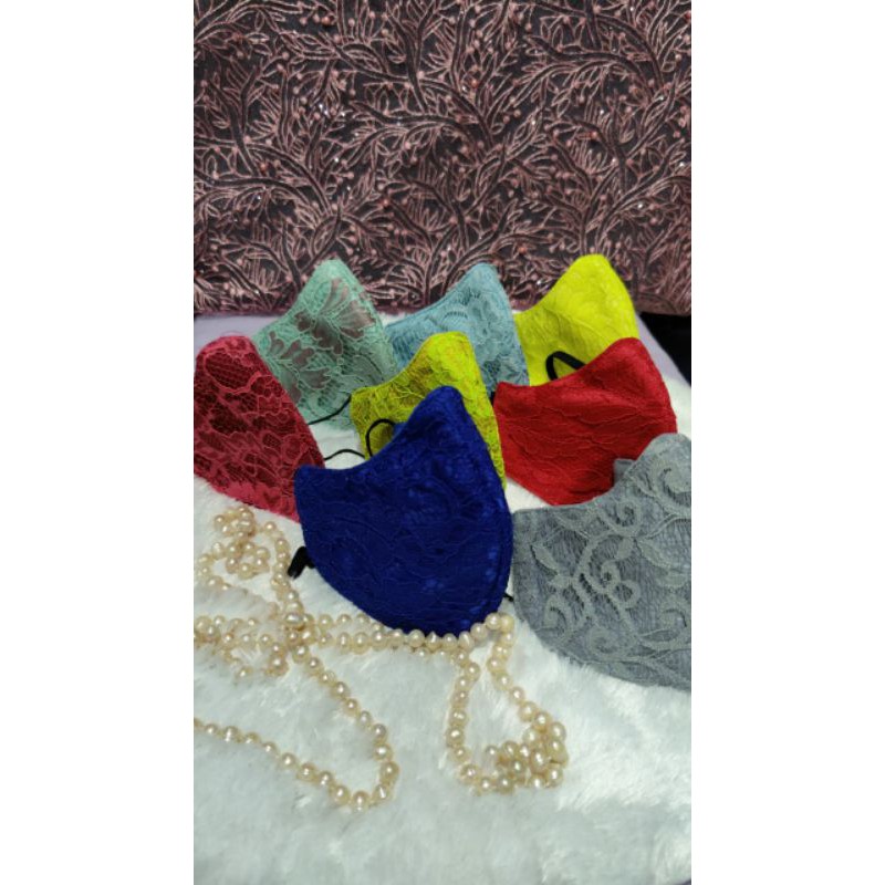 Masker brokat cantik 3ply