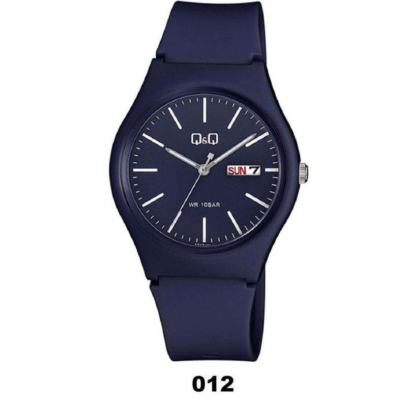 Q&amp;Q QQ QNQ Daydate Display A212 A212J 004Y - 012Y Analog Original Watch Jam Tangan Unisex