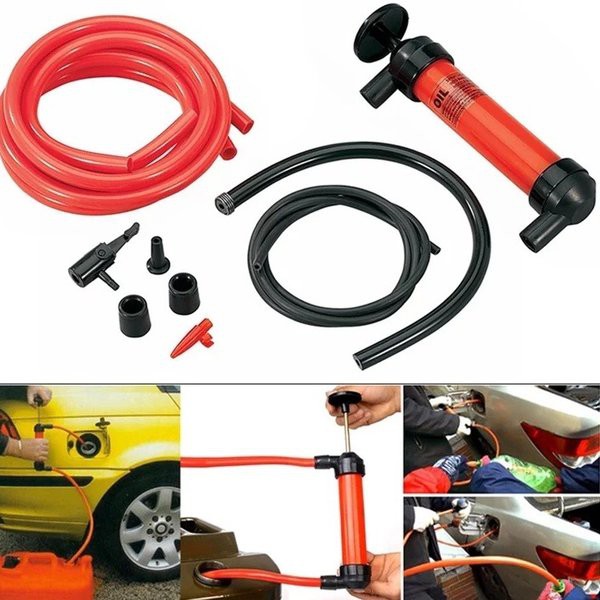 Pompa Portable Transfer Oli Bensin Car Oil Extractor Sucker Pump