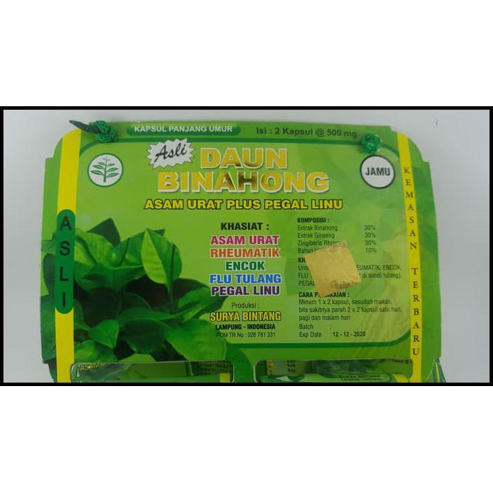 

SUPER AMPUH KAPSUL BINAHONG ASLI BINAHONG ORI