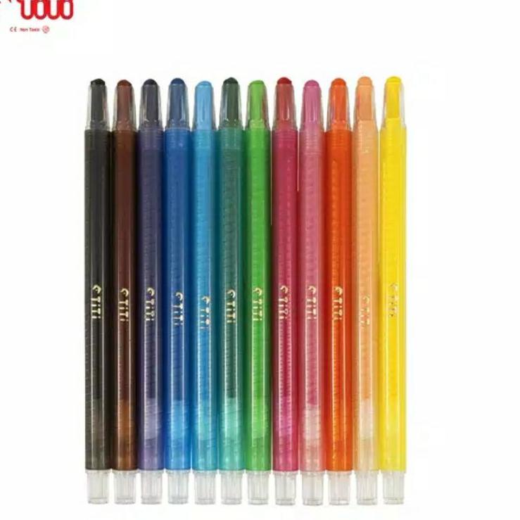 

Special Quality Twist crayon krayon putar 12 warna joyko TWCR-12S titi TI-CP-12T crayons