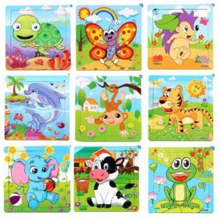 PUZZLE KUBUS BAHAN KAYU MAINAN  EDUKASI PUZZLE Shopee 