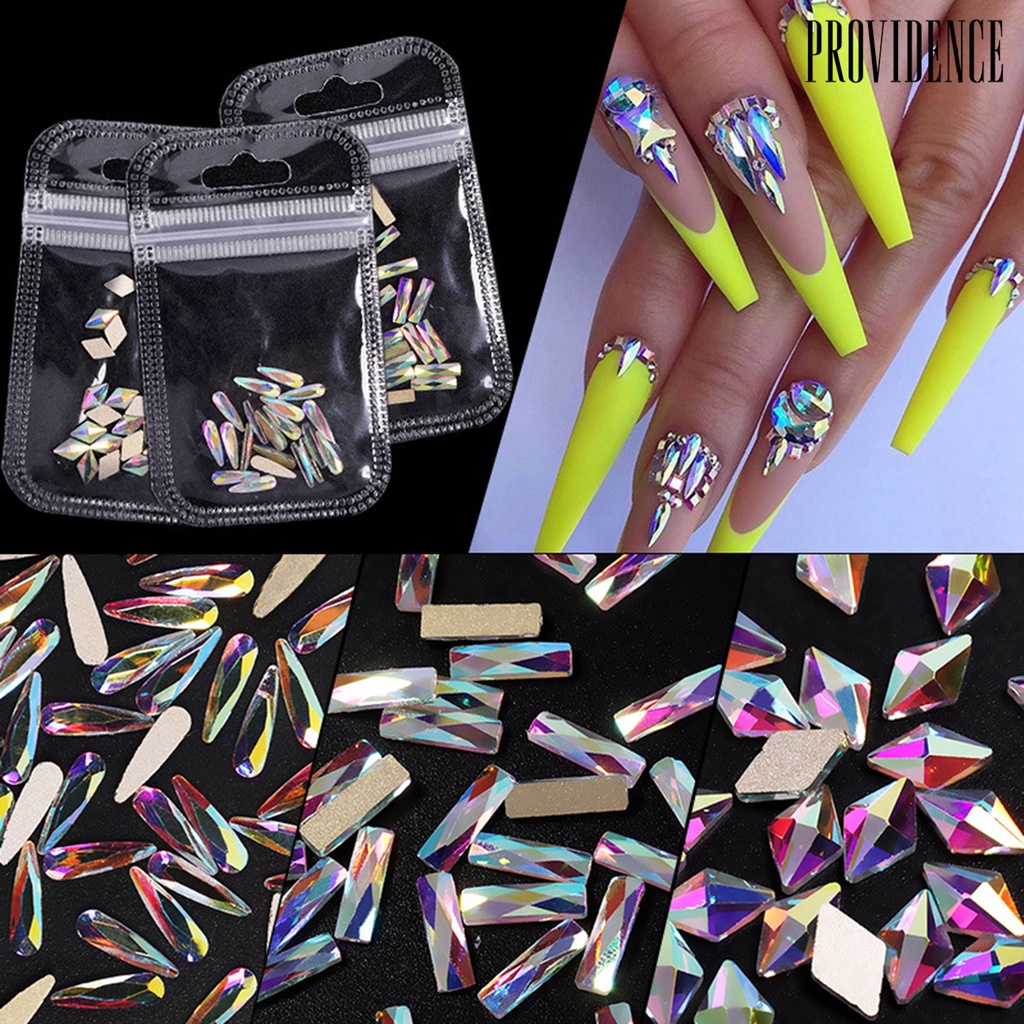 Providence 20Pcs/Pack Sequins Decor Delicate Nail Art Rhinestone 3D Nail Manicure Decal for Women