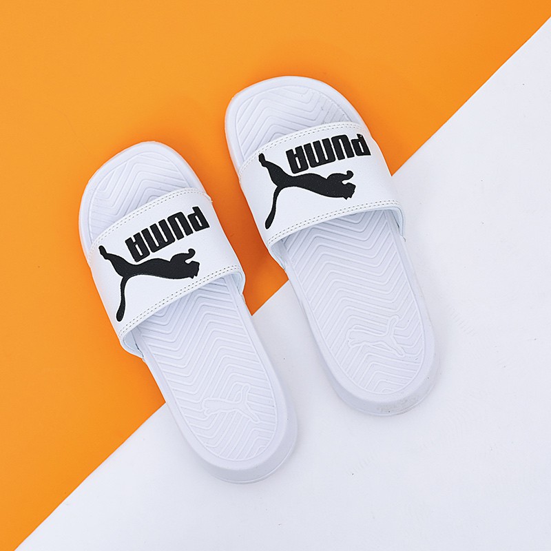  Sandal  Selop  Pantai Model Puma Casual Warna Hitam Putih  