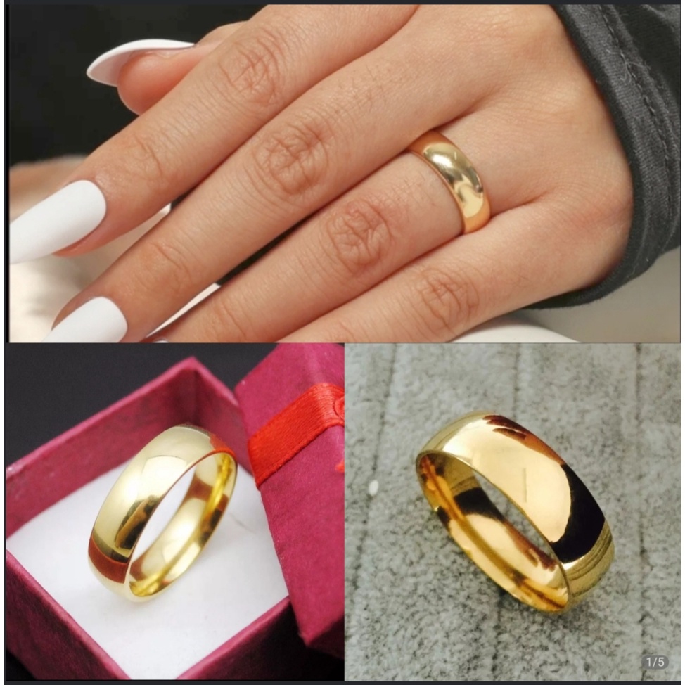 CINCIN WANITA ASLI TITANIUM/PERHIASAN WANITA/RING GOLD AWET LAMA