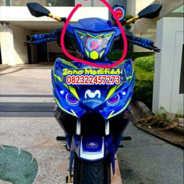 Cover lampu mx king mx 150