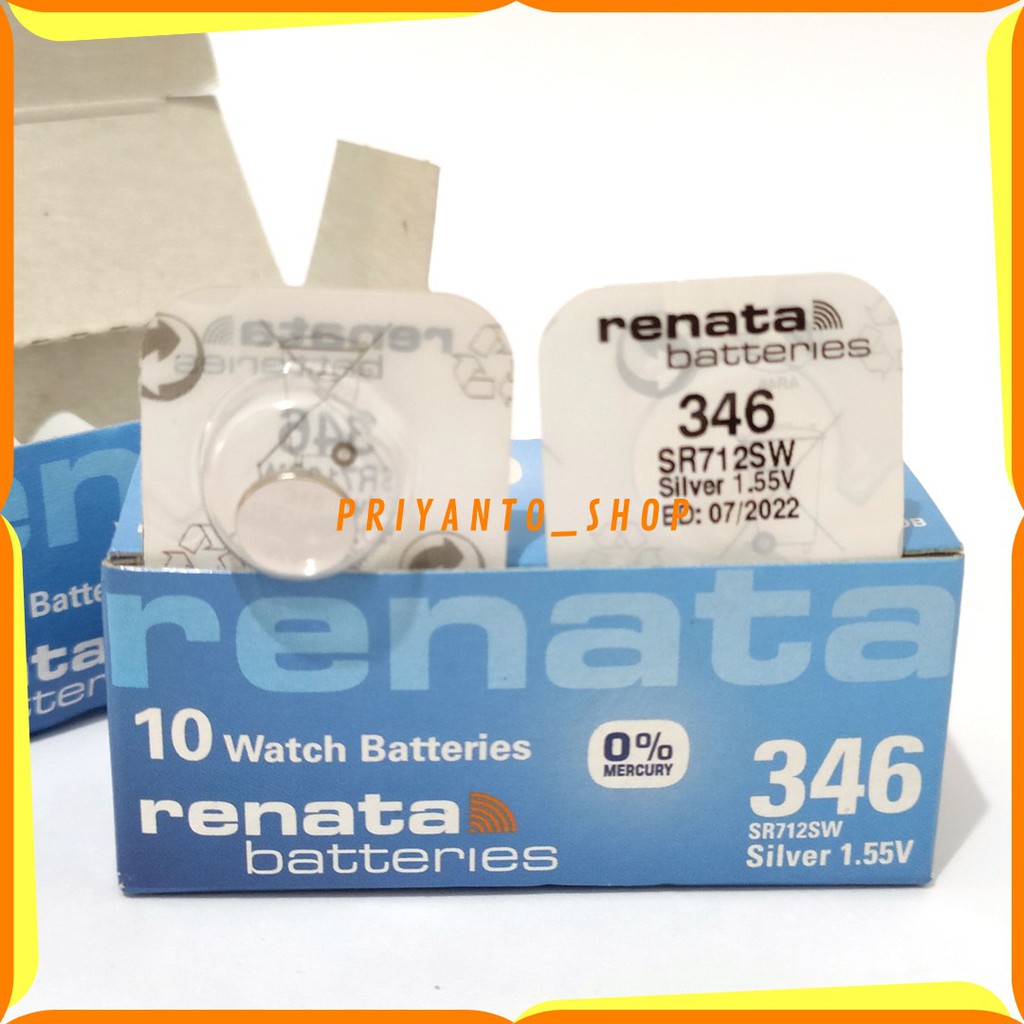 BATRE RENATA SR712SW SR712 SR 712 SW 346 BATTERY BATERAI ORIGINAL