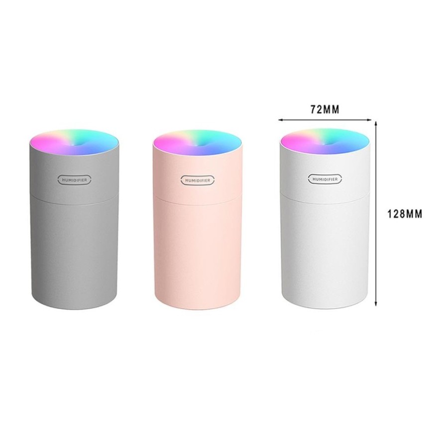 Air Humidifier Mobil Aromatherapy LED Light 270ml - KS300 - White