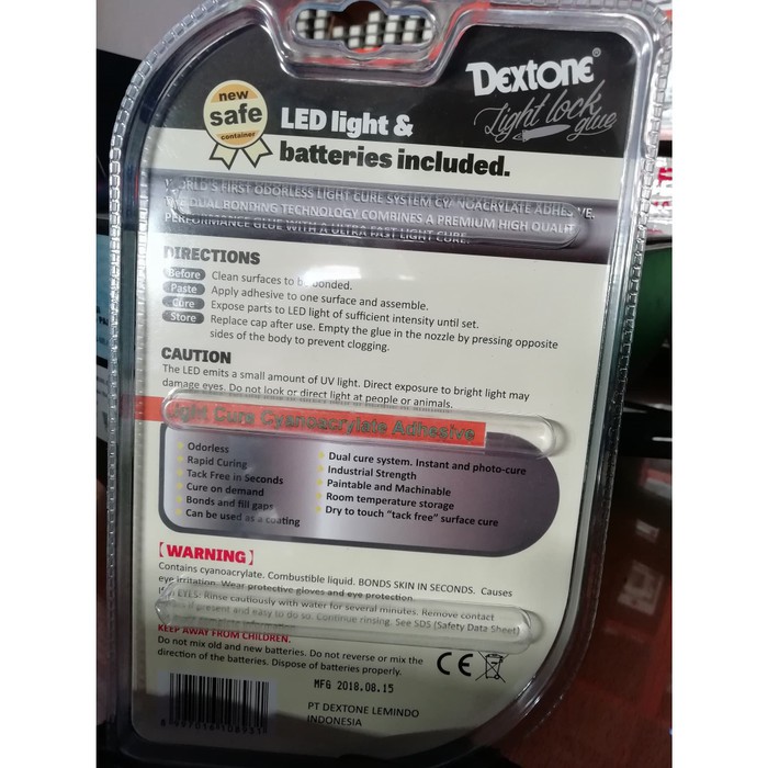 

Lem Dextone Light Cure UV 4gr / Lem Laser Serbaguna