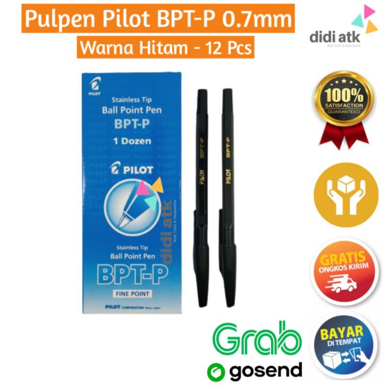 

Pulpen / Pena / Ball Pen Pilot BPT-P Hitam 0.7mm