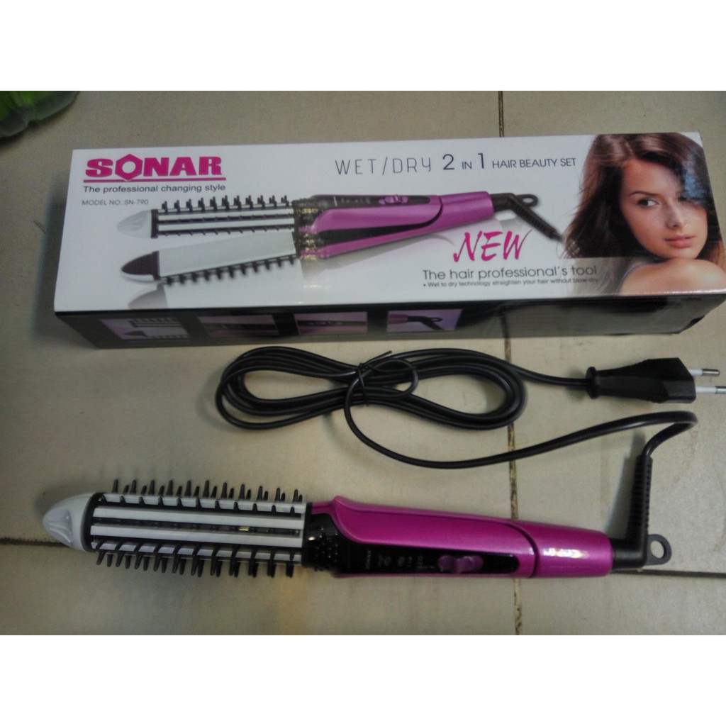 Catok Sonar 2in1 Lurus dan Keriting/ Catokan Sonar 2in1/ Catokan Murah