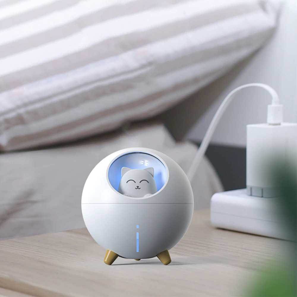 Diffuser Humidifier Lampu Tidur Cute Pewangi Ruangan