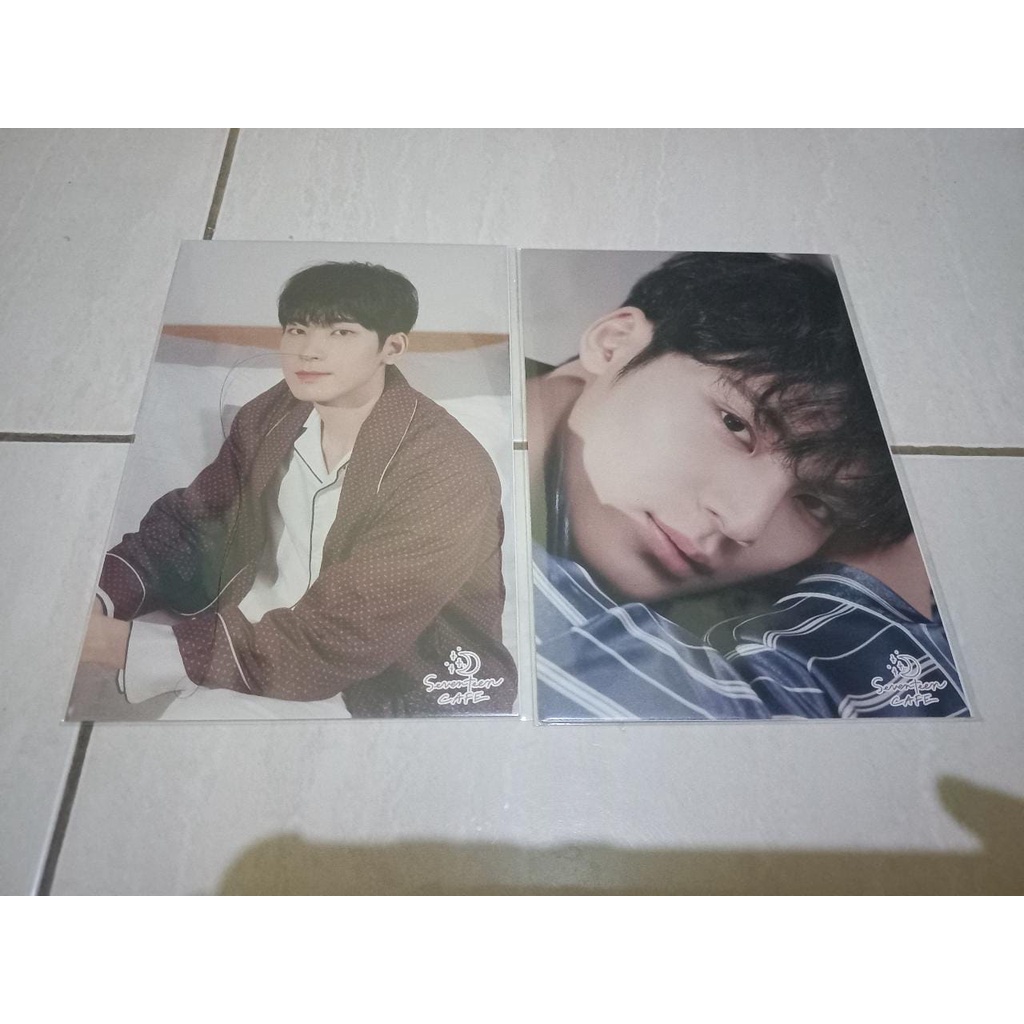 SEVENTEEN SVT MINGYU WONWOO CAFE PAJAMA PARTY 2021 POSTCARD SET OFFICIAL JAPAN GOODS