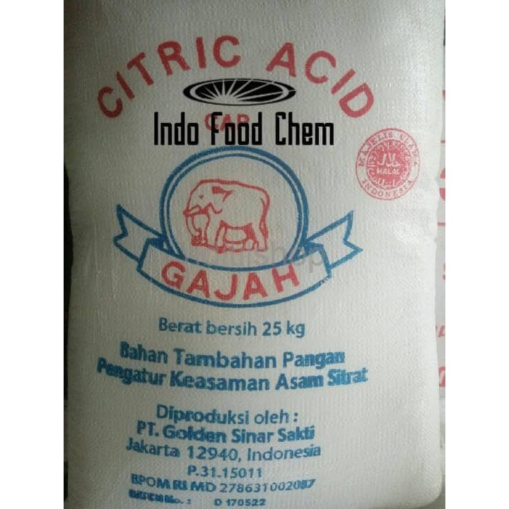 

Citrid Acid Monohydrate cap Gajah