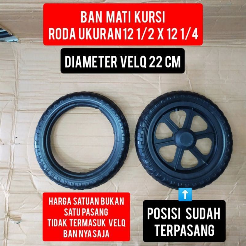 Ban belakang kursi roda ukuran 12 ban kursi roda ring 12