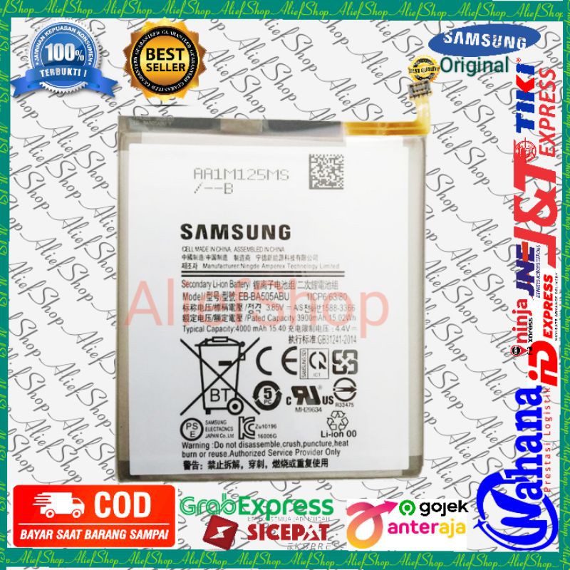 Batrai Samsung Galaxy A20 Batre EB- BA505ABU Baterai A205 A205f Original