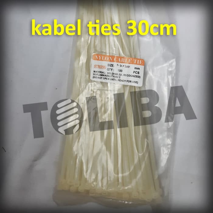 kabel tis / cable tie / kabel ties putih 30 cm 300mm / alat pengikat