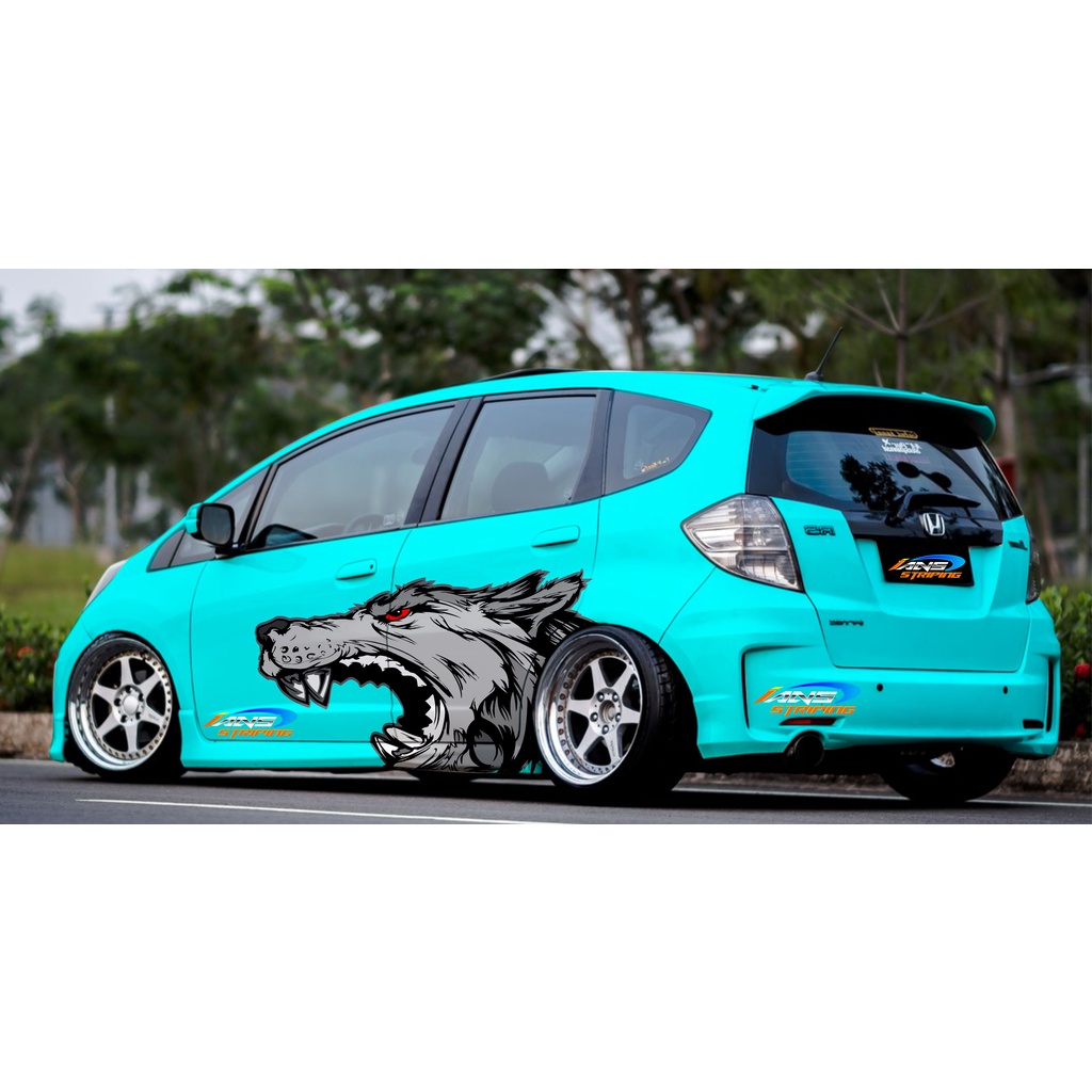 DECAL STIKER MOBIL JAZZ AGYA AYLA YARIS VIOS SWIFT AVANZA BRIO ATOS SRIGALA WOLF/ STIKER MOBIL STIKER VARIASI MOBIL