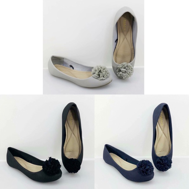 VINCCI VNC Flat shoes sepatu teplek suede corsage original